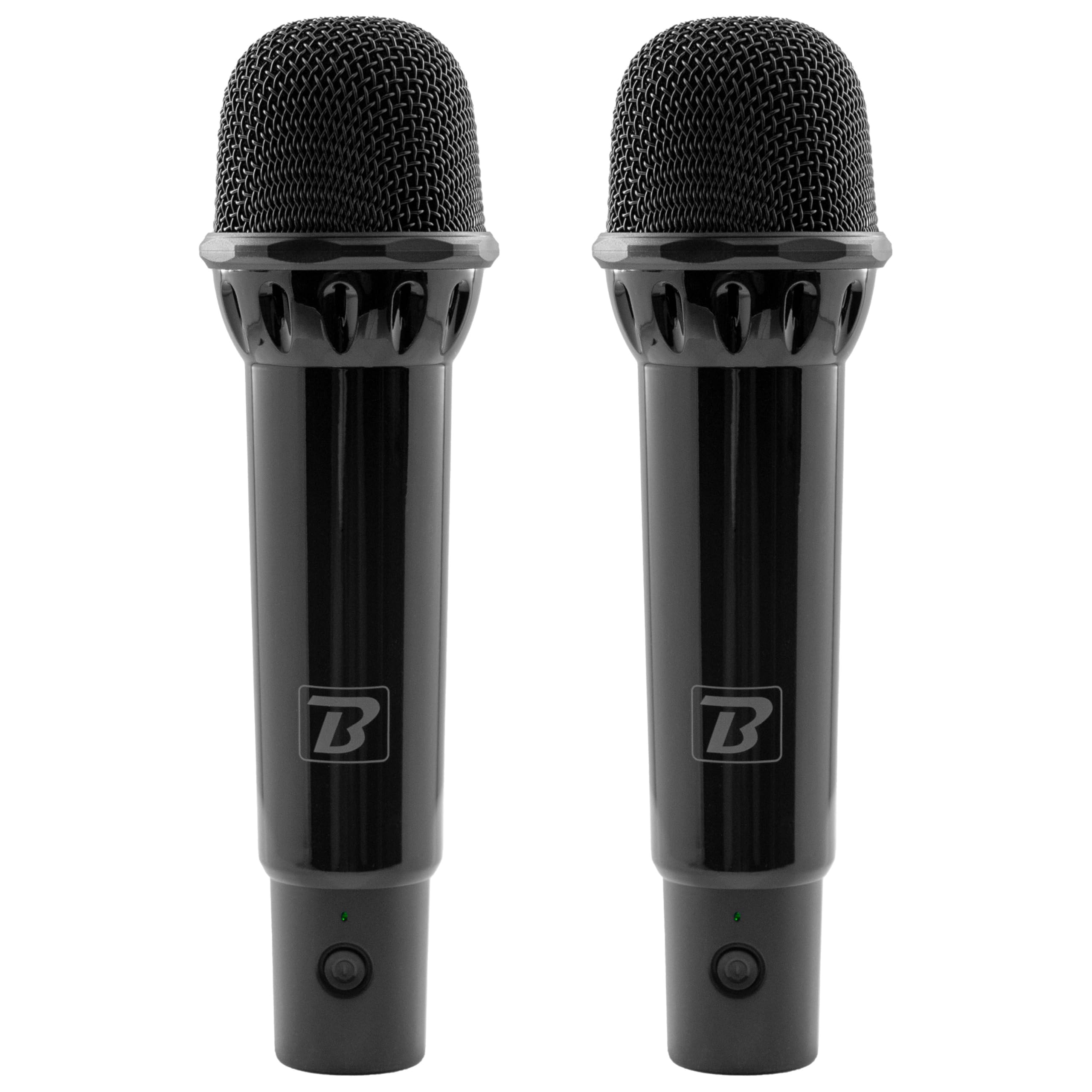 Altoparlante Karaoke portatile con LED, Bluetooth, cambio vocale, BoomTone DJ Star Voice. Viene fornito con 2 microfoni wireless + effetti. Perfetto per feste private, compleanni e intrattenimento.