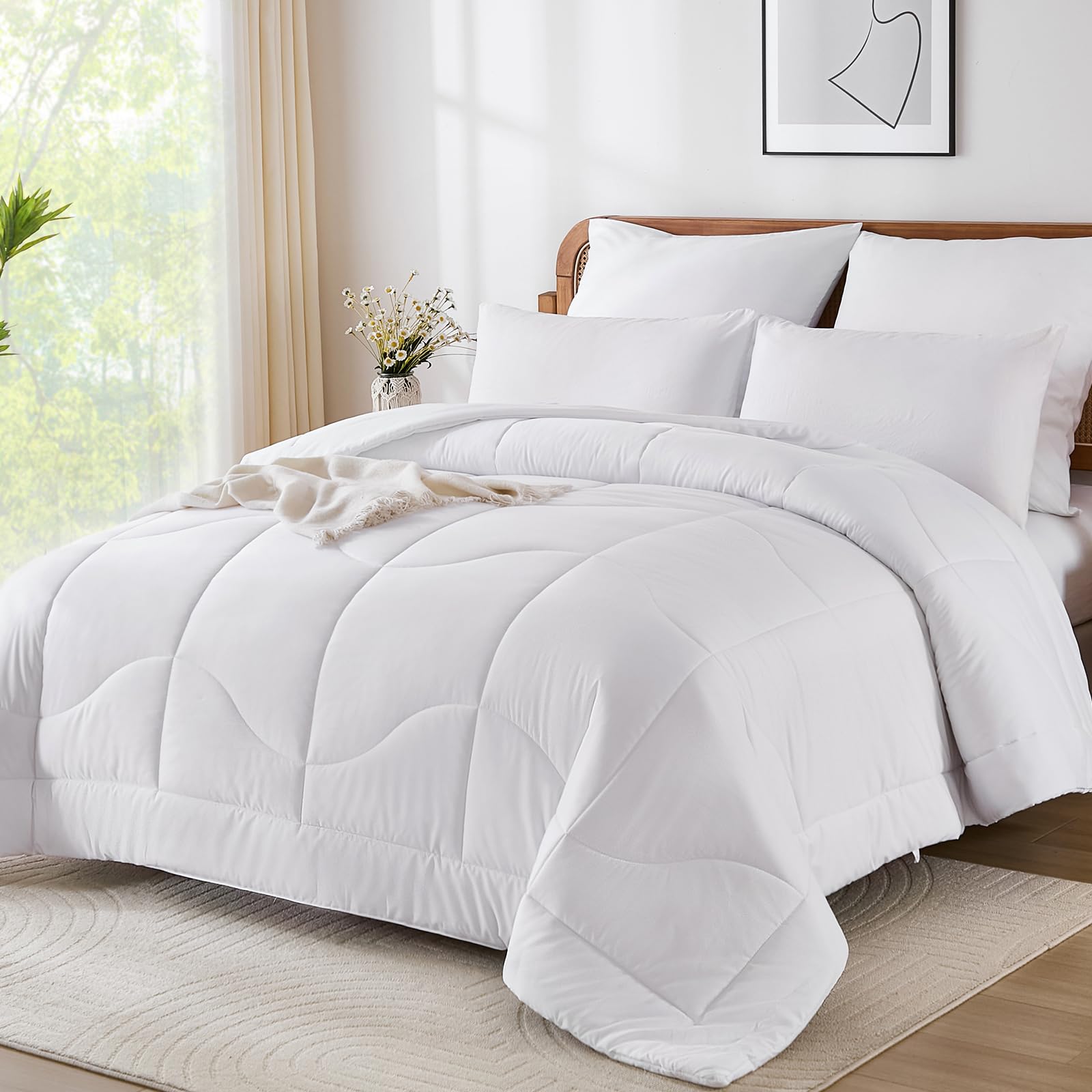 Guchuang King Size Duvet 10.5 Tog All Season - Coverless & Lightweight Design, Breathable ...