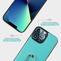 Vista 8 de Folosu Funda compatible con iPhone 13 Pro Max con soporte para tarjetas, rotación de 360°, soporte de anillo de dedo con función atril, protección