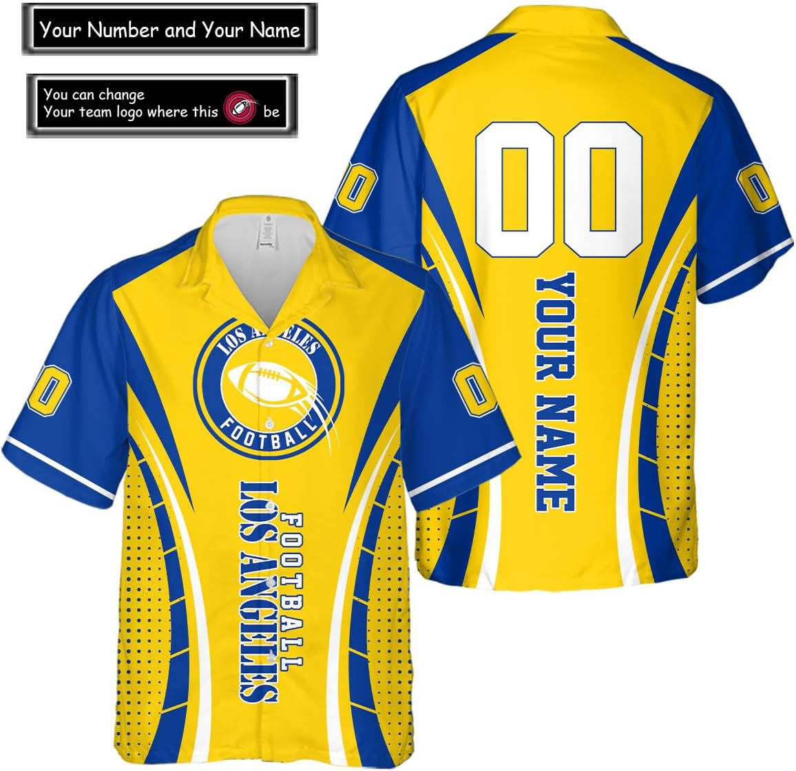 Discover Personalized Los Angeles Football Team Rams Hawaiian Shirts for Men, Gift for Fan
