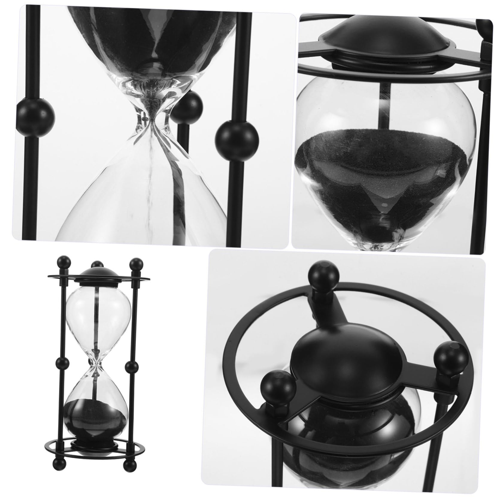 Retro Sanduhr für Gebet mit 15 Minuten Zeitmesser aus Glas und Eisen Stille Funktion für Religiöse Zeremonien und Dekorative Heimdekoration