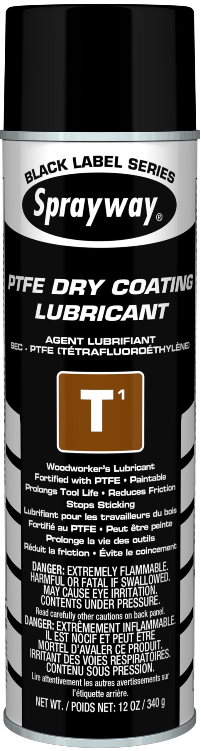 Sprayway SW295 T1 TFE Dry Coating Lubricant & Release Agent, 12oz