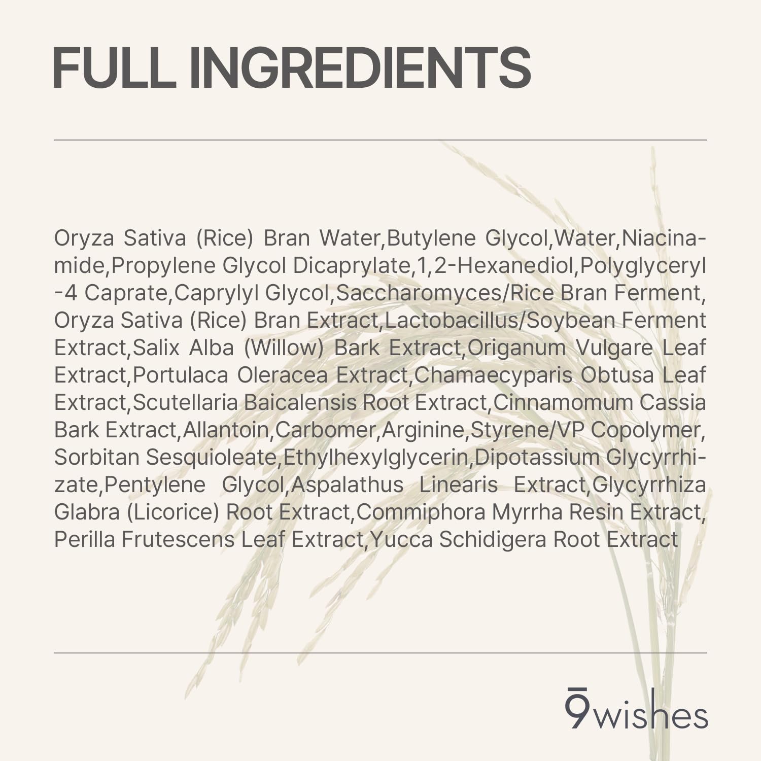 9wishes Rice 72% White Lucent Refining Toner, 150 ml, 5.07 Fluid Ounce