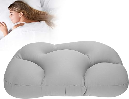 Topyond Almohada de apoyo cervical para cuello, almohada de espuma multifuncional para dormir, almohada ergonómica con piel suave para dormir de