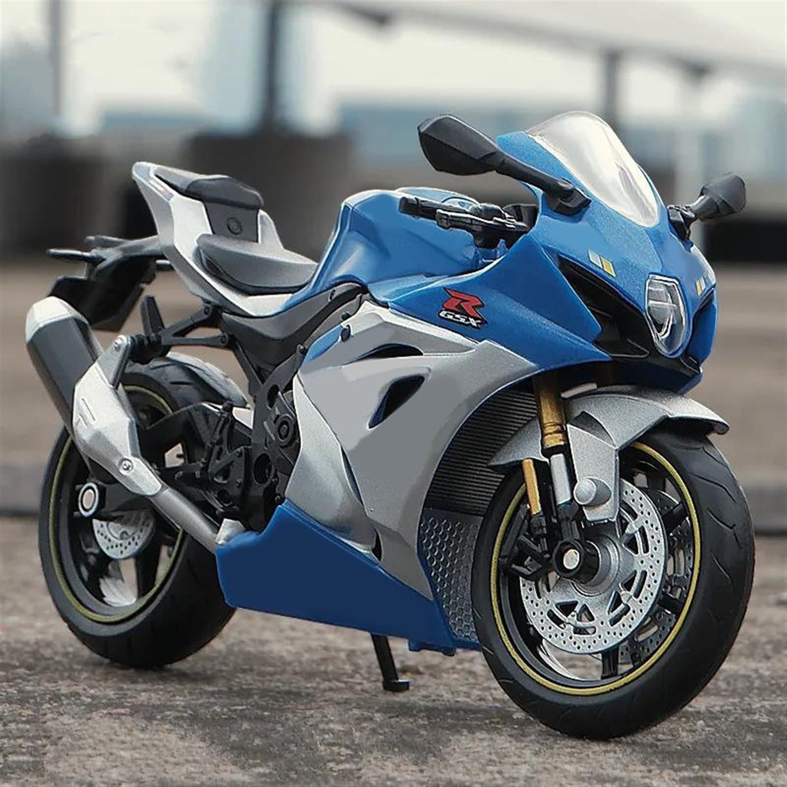 SEYXF Motorbike Toy Motorcycle Simulation Diecast Model Collection Gift for Suzuki GSX-R 1000R 1:12(with Foam Box)