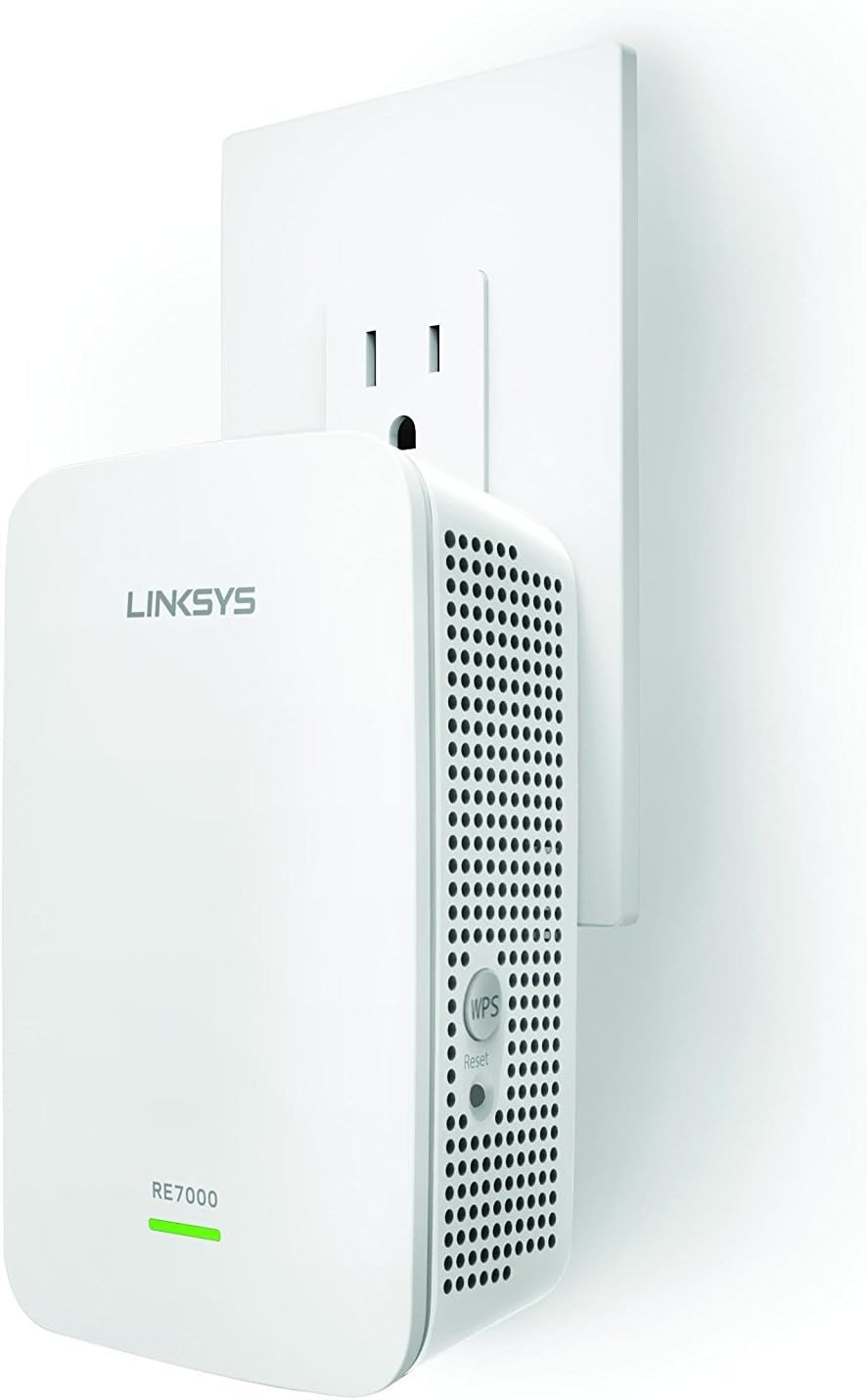 Linksys WiFi Extender, WiFi 5 Range Booster, Dual-Band Booster, 2,500 Sq. ft Coverage, Speeds up to (AC1900) 1.9Gbps - RE7000