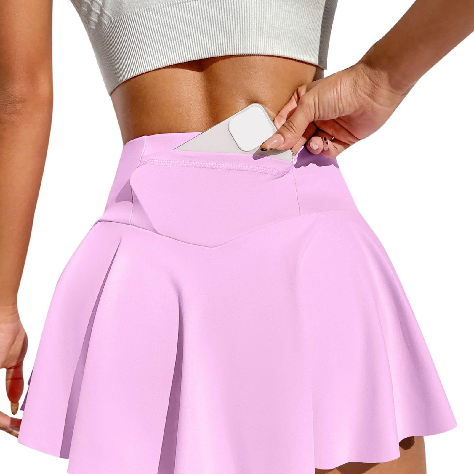 2026 Jupe de Tennis Haute Élastique pour Femme Grande Tissu Respirant Sport Confortable