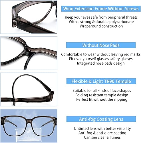 Miniatura 6 de Sehnsucht Gafas de seguridad anti empañamiento para hombres y mujeres