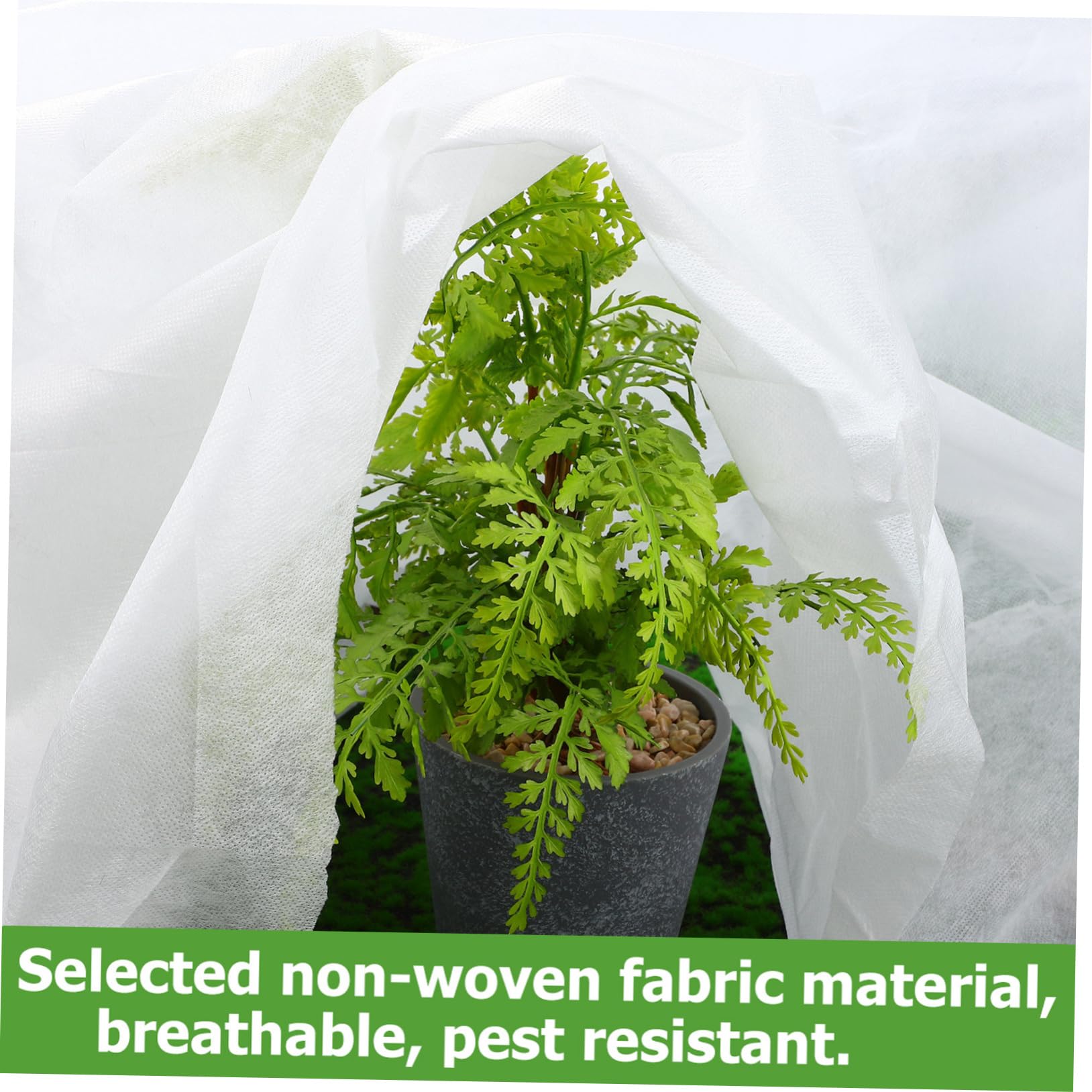 HEMOTON Voile D’hivernage en Non-tissé Blanc pour 2 Pièces Plantes