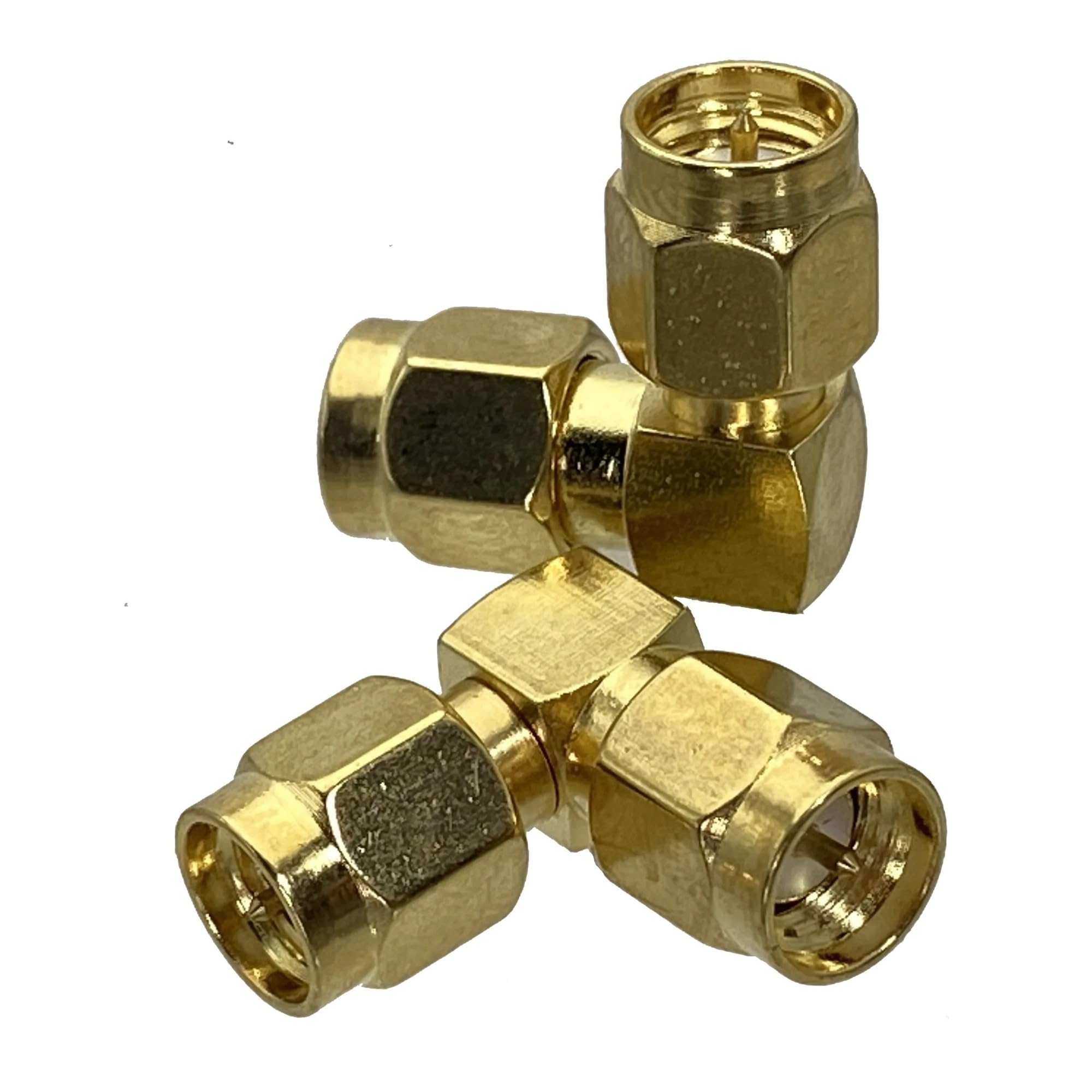Adaptateur coaxial RF à angle droit SMA mâle vers SMA mâle 50 Ohm 90 degrés Plug to Plug