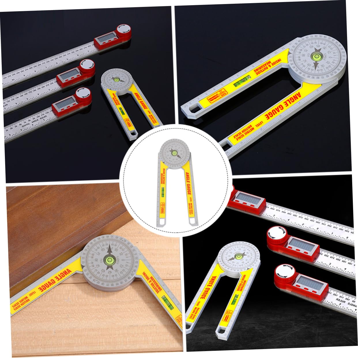 Holibanna 1Pc Angle Ruler Durable and Protractor for Woodworking Carpentry and Processing Easy to Read Angle Measurement Tool for DIY Projects