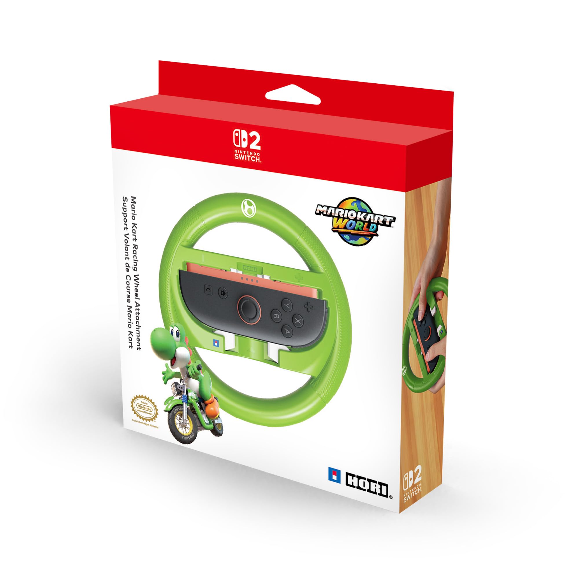 HORI Mario Kart Racing Wheel Attachment for Nintendo Switch 2