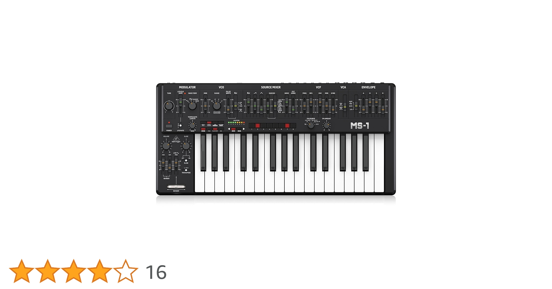 【美品】ベリンガー＊モノフォニックシンセサイザー MS-1-BK 箱あり Behringer | Product | MS-1-BK