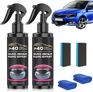 2PCS P40 Car Scratch Quick Repair Nano Spray, Instant Invisible Scratch Remover, 2025 New Nano Car Scratch Remover,Long-Lasting Protection, All Cars & Surfaces