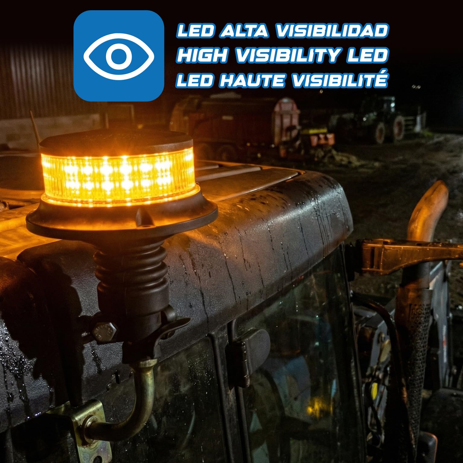 Ryme Automotive Gyrophare LED orange 18X 1W R65