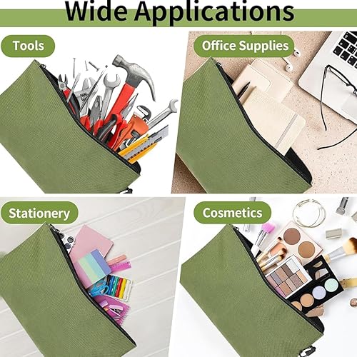 Miniatura 7 de Bolsas de herramientas, organizador y almacenamiento de bolsas de herramientas enrollables resistentes, regalos para papá, rollo de herramientas con