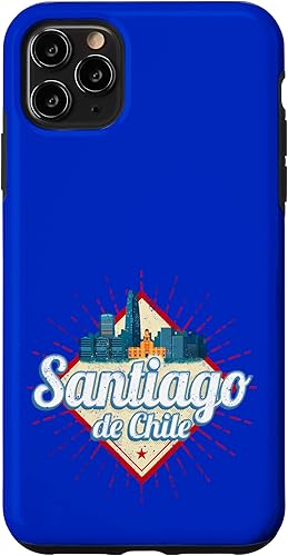 Miniatura 4 de iPhone 12 mini Santiago de Chile city vacation retro skyline vintage Case