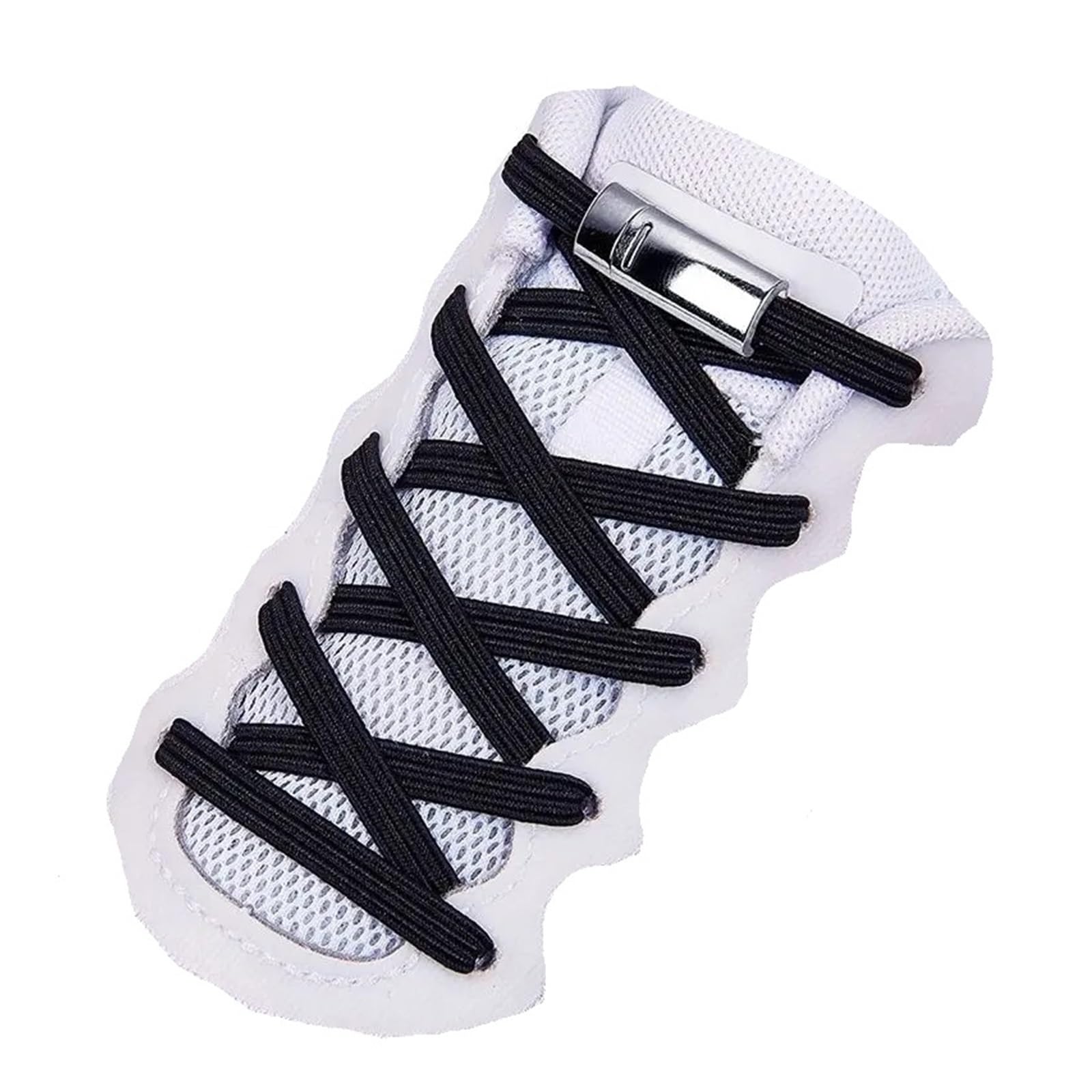 GPDNBIEU Shoelaces, No Tie Elastic Shoelaces Stretch Tieless With Flat Shoe Laces One Size Fits All For Kids And Adults Shoelace(Pink)
