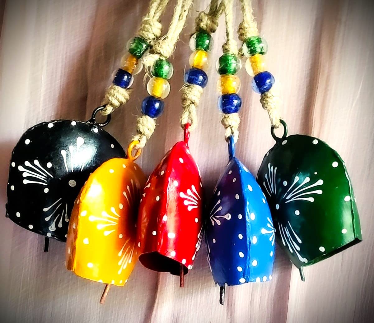 MIRAMAYEE Purse Bell (Painting) - 4"- Hanging Garden Cow Bell - Decorative Wall Hanging - Patio Hanging Bell - Home Wall Decor - Indoor & Outdoor Decoration Set of 5 (B09XP2C8VK) Amazon Price History, Amazon Price Tracker
