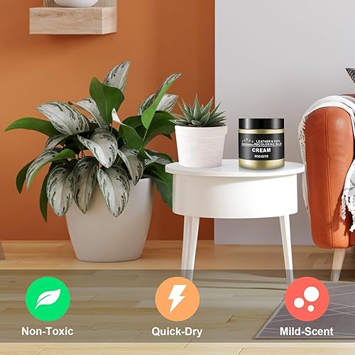 Miniatura 2 de STARTSO WORLD Bálsamo de recoloración de cuero, kit de reparación de cuero crema para muebles, tinte de cuero, restaurador de color de cuero para