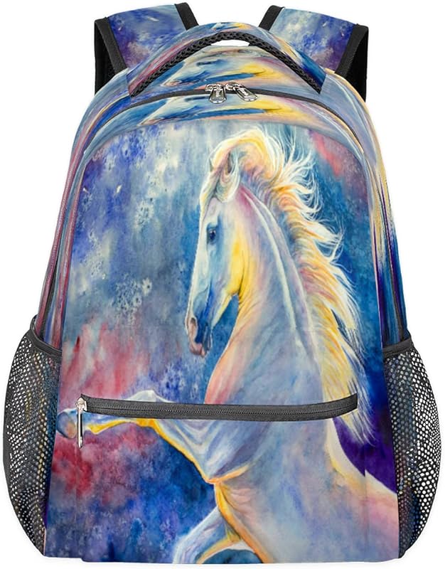 Mochilas de aquarela para mulheres e homens, mochila escolar de animais de cavalo para meninos e meninas adolescentes, mochilas para laptop para faculdade de trabalho, mochila de viagem à prova d'água mochila para livros para caminhadas, Multicor, Medium em oferta na Shopee Mochilas de aquarela para mulheres e homens, mochila escolar de animais de cavalo para meninos e meninas adolescentes, mochilas para laptop para faculdade de trabalho, mochila de viagem à prova d'água mochila para livros para caminhadas, Multicor, Medium em oferta na Shopee