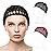 WLLHYF Hair Net Wrap For Sleep 2 PCS Mesh Nets Cap Snoods Cover Sleeping Knit Hairnets Elastic Head Wrap Bathing Shower Caps Wig Hairnet Crochet Sew Weave Press Weaving Braided Bonnet(Black/Red)