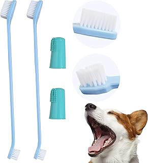 4pcs Dog Toothbrushes | Dog Finger Toothbrush & Long Handle Dog Toothbrush for All Breeds | Cat Toothbrush, Dog Toothbrush Finger Dog Toothbrush, Cat Finger Toothbrush Dogs Toothbrush, Dog Tooth Brush