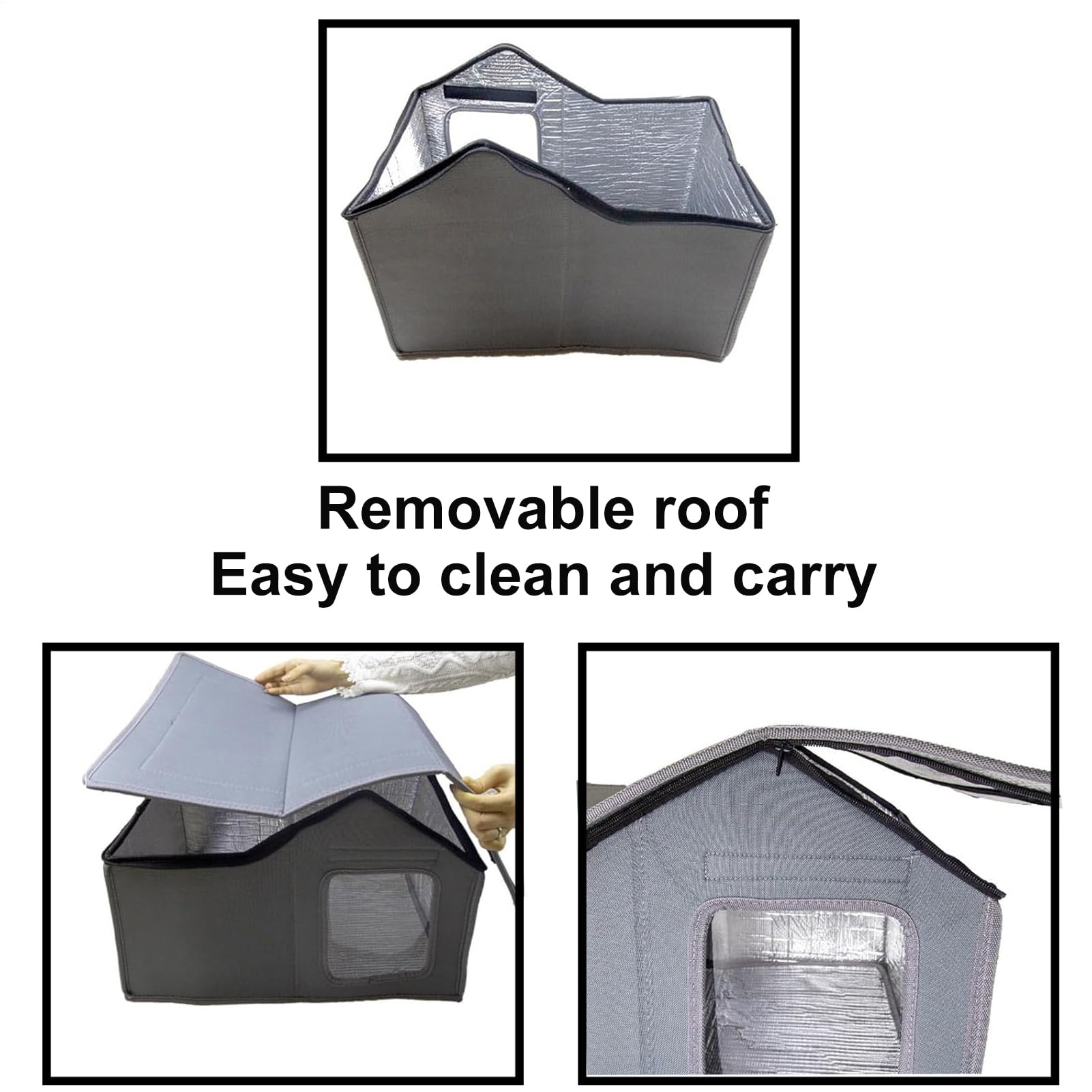 Maison Rafraîchissante pour Chat d'Extérieur - Refuge Rafraîchissant d'Extérieur Pour Animaux - Abri Pour Cages Avec Poches à Glaçons Pour Intérieur Extérieur Camping Jardin