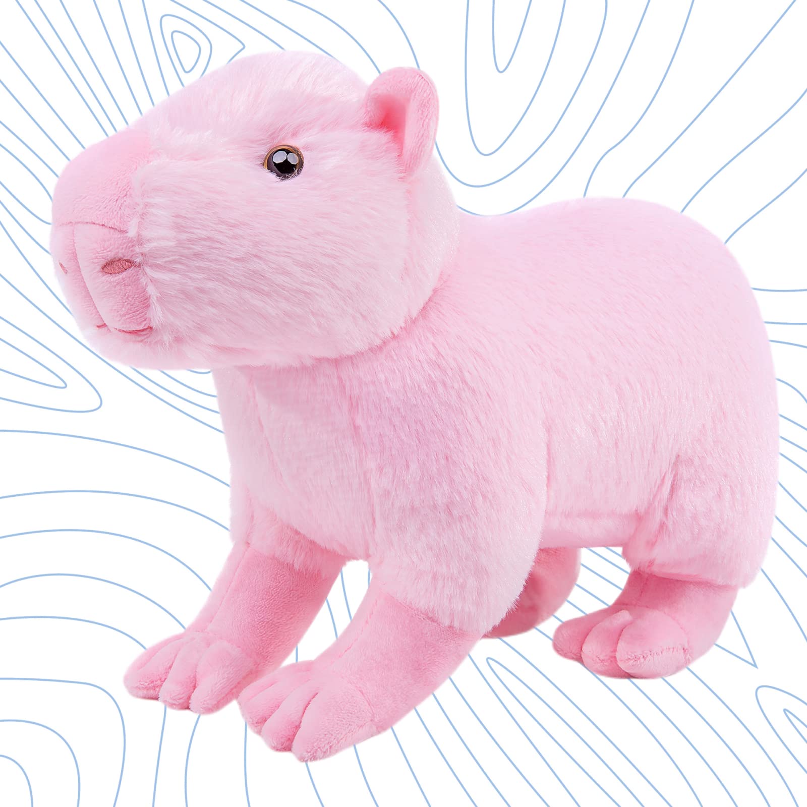 Amazon.co.jp: リアルなカピバラぬいぐるみ、リアルなピンクカピバラ