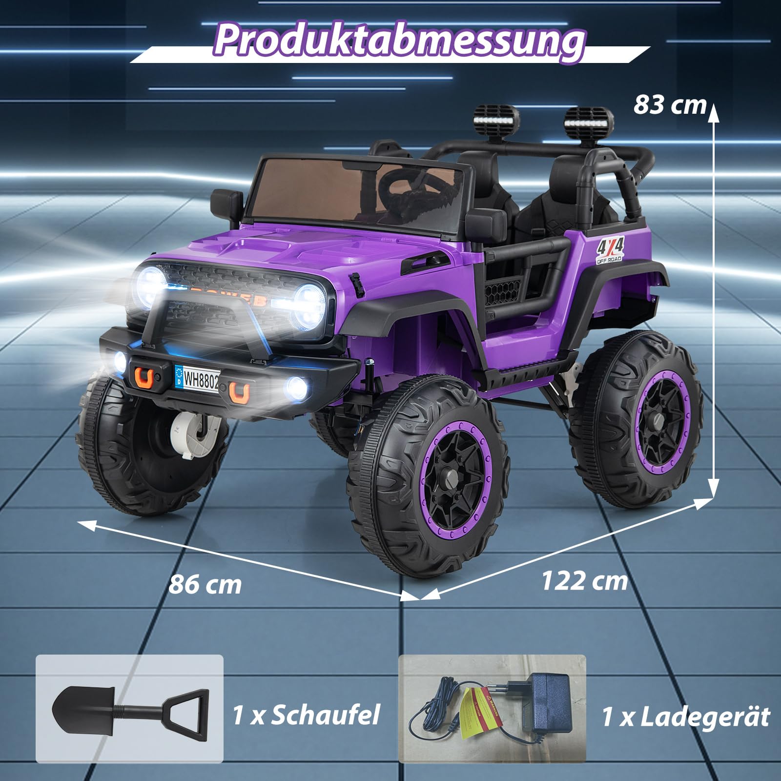 COSTWAY 2-osobowy samochód elektryczny dla dzieci, 24 V, pojazd dziecięcy z pilotem zdalnego sterowania, pojazd elektryczny z muzyką i historiami, USB i klaksonem, samochód dla chłopców i