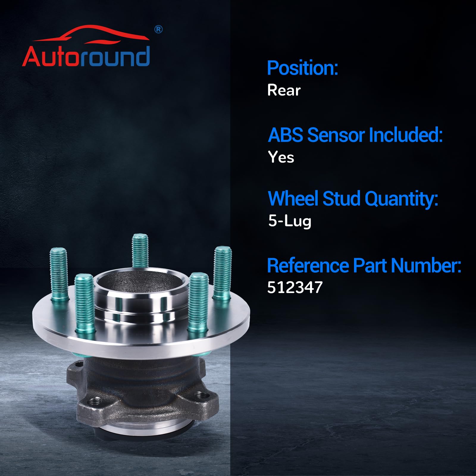 Amazon.com: Autoround 512347 Rear Wheel Bearing and Hub Assembly