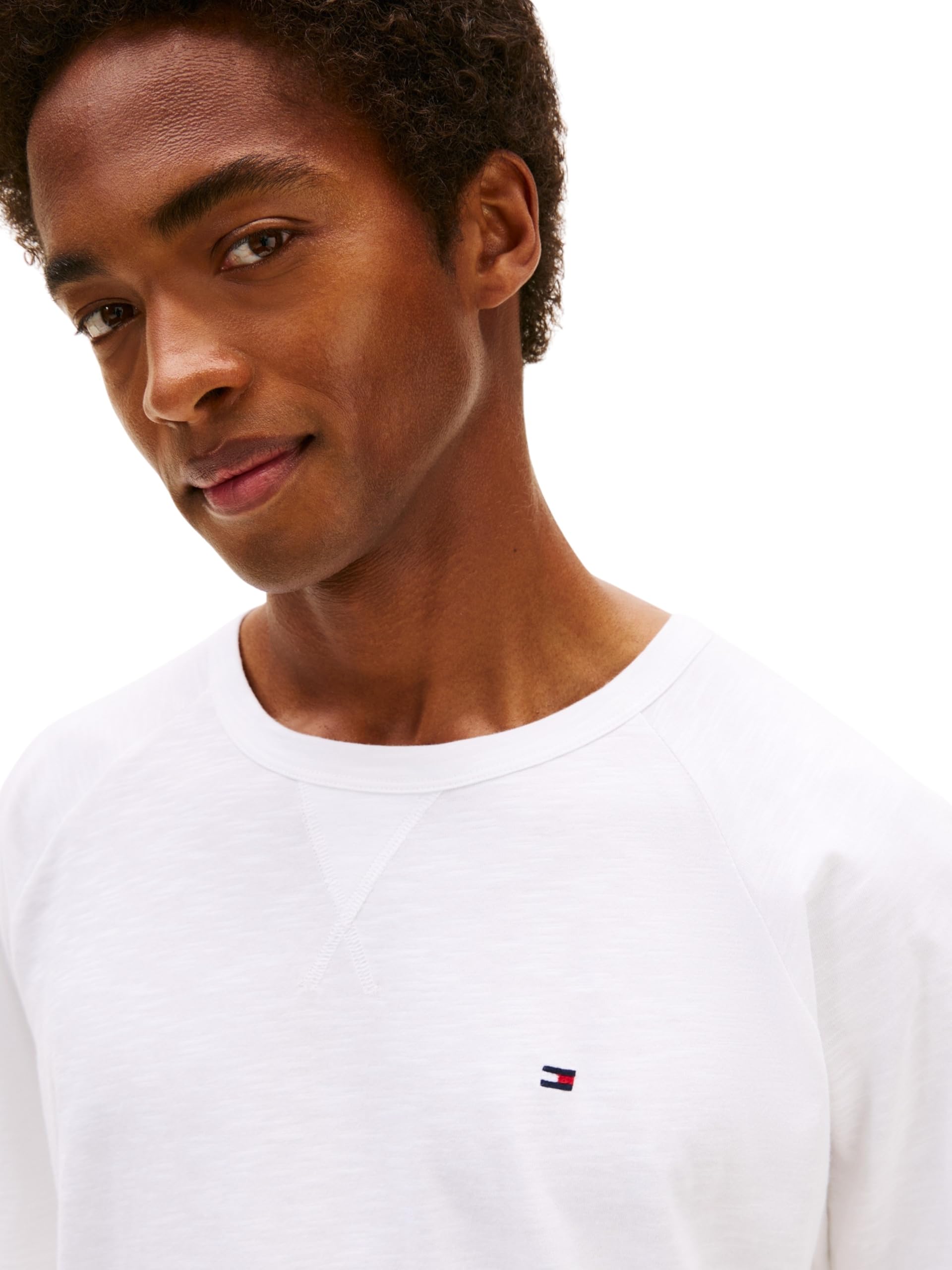Tommy Hilfiger T-Shirt Manches Courtes Homme Tee en Coton