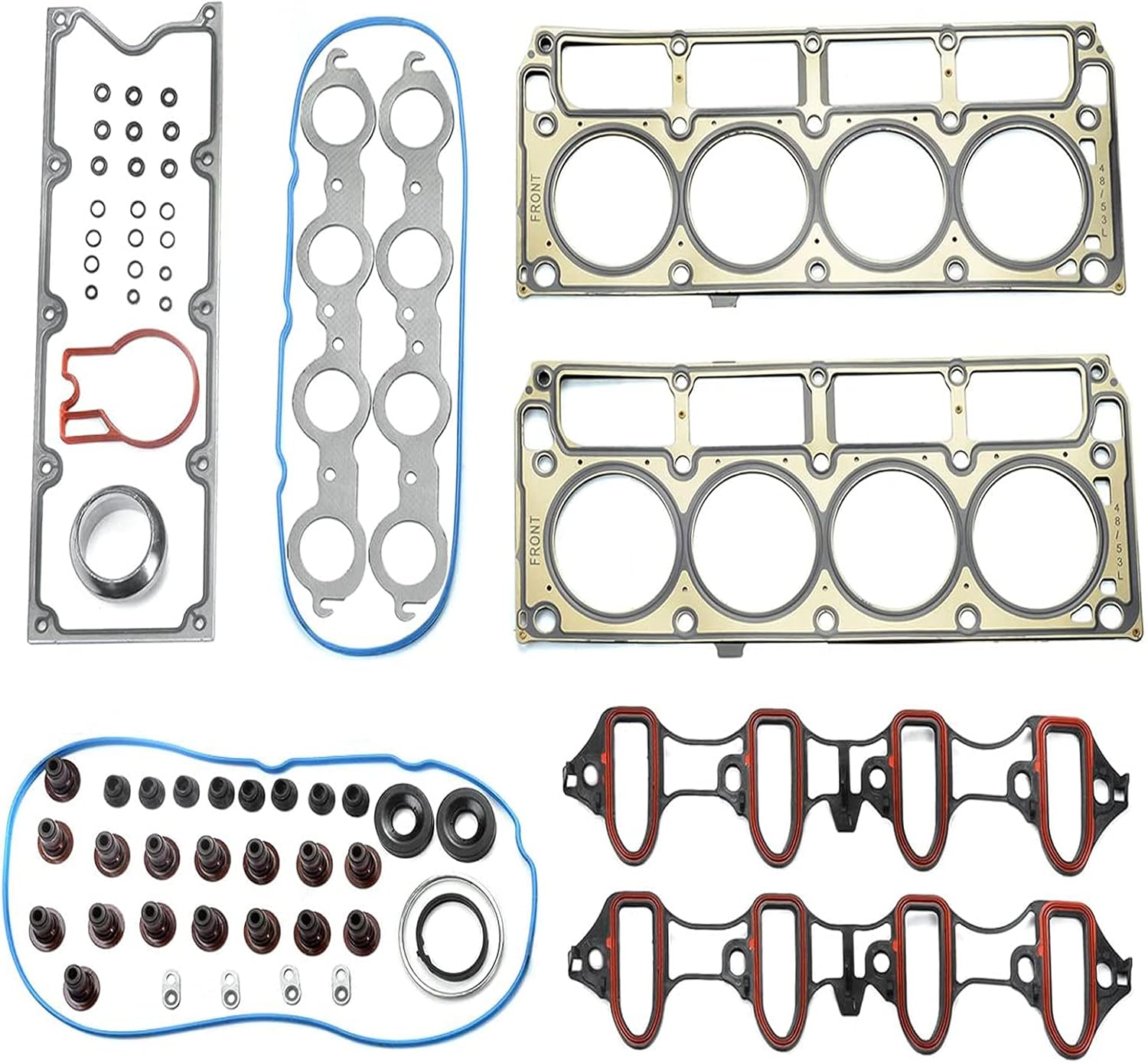 LIMICAR MLS Cylinder Head Gasket Set for Buick Rainier Cadillac Escalade Chevy Avalanche Colorado Express SSR Suburban Tahoe Trailblazer GMC Hummer H3 4.8 5.3 Engine V8 OHV VIN B C M 0 3 7 J P T V Z