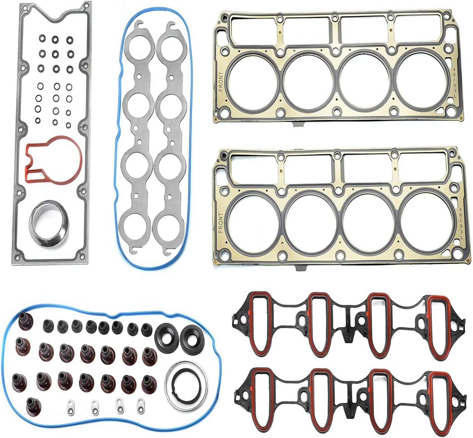 LIMICAR MLS Cylinder Head Gasket Set for Buick Rainier Cadillac Escalade Chevy Avalanche Colorado Express SSR Suburban Tahoe Trailblazer GMC Hummer H3 4.8 5.3 Engine V8 OHV VIN B C M 0 3 7 J P T V Z