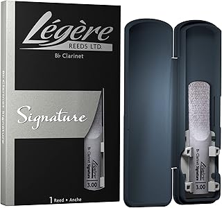 Légère Reeds - Bb Clarinet Reed, Signature, Strength 3.00 (BBSS3.00) - Premium Synthetic Woodwind Reed