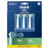 Oral-B Testine di Ricambio Pro Cross Action, Bianche