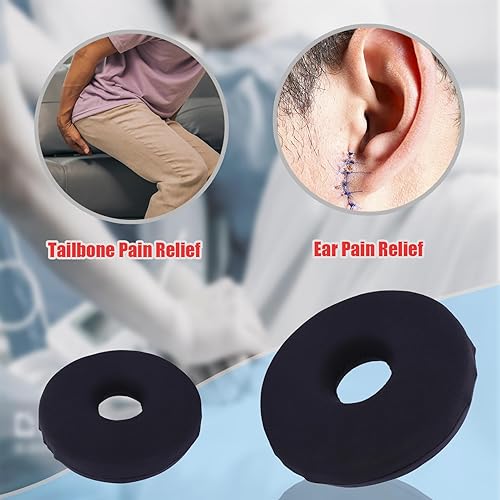 Miniatura 3 de ANKROYU Almohada de dona para cojín de alivio del dolor de coxis cojín de asiento para aliviar el dolor de decúbito de cama almohadas de hemorroides