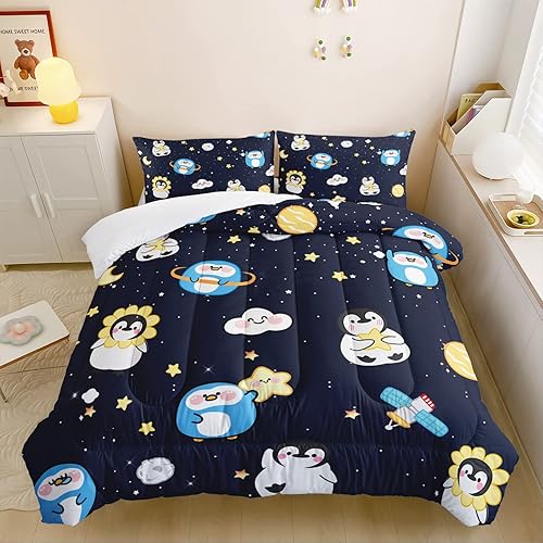 Miniatura 40 de CVHOUSE Juego de ropa de cama Kawaii tamaño Queen, juego de ropa de cama de conejo Kawaii para niñas y niños, lindo juego de edredón de conejo