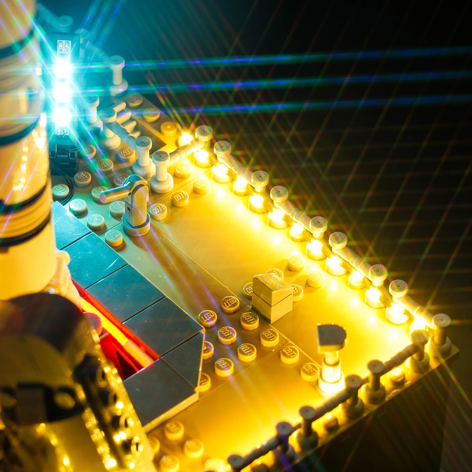LocoLee Licht Kompatibel mit Lego NASA Artemis Startrampe 10341, Nur Lichter Set - Kein Modell, Licht Beleuchtung Set Fernbedienung Version für Lego 10341 NASA Artemis Startrampe - 5