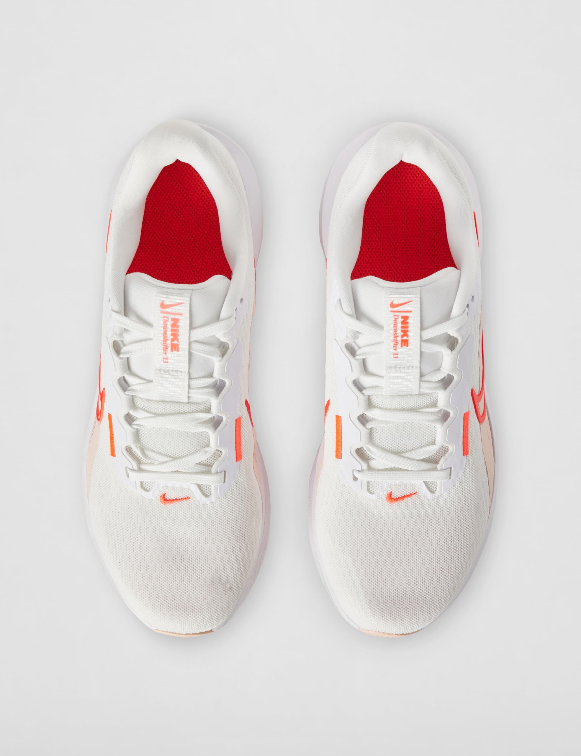 Nike Women's Downshifter 13 Road Running Shoes: 10 White/Bright Crimson/Washed Coral