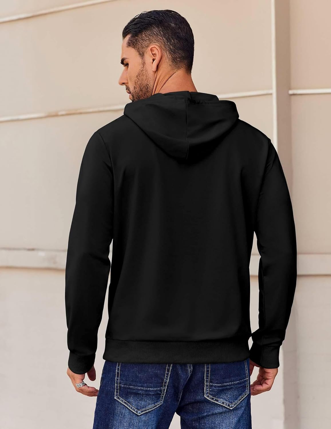 Sleepdown Men's Pull Over Hoodie, Midweight Fleece Hoodies for Men, Hooded Sweatshirt for Men - Image 3