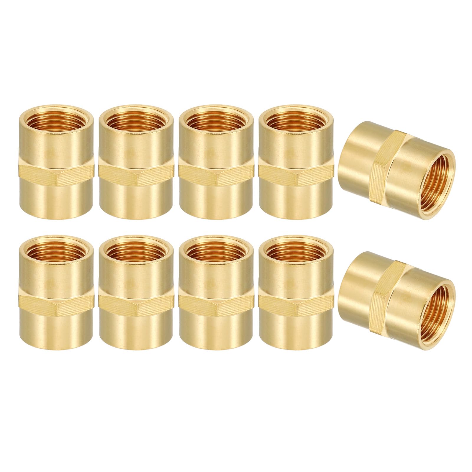 Manguito reductor de latón PATIKIL 3/8 NPT hembra para agua y gas