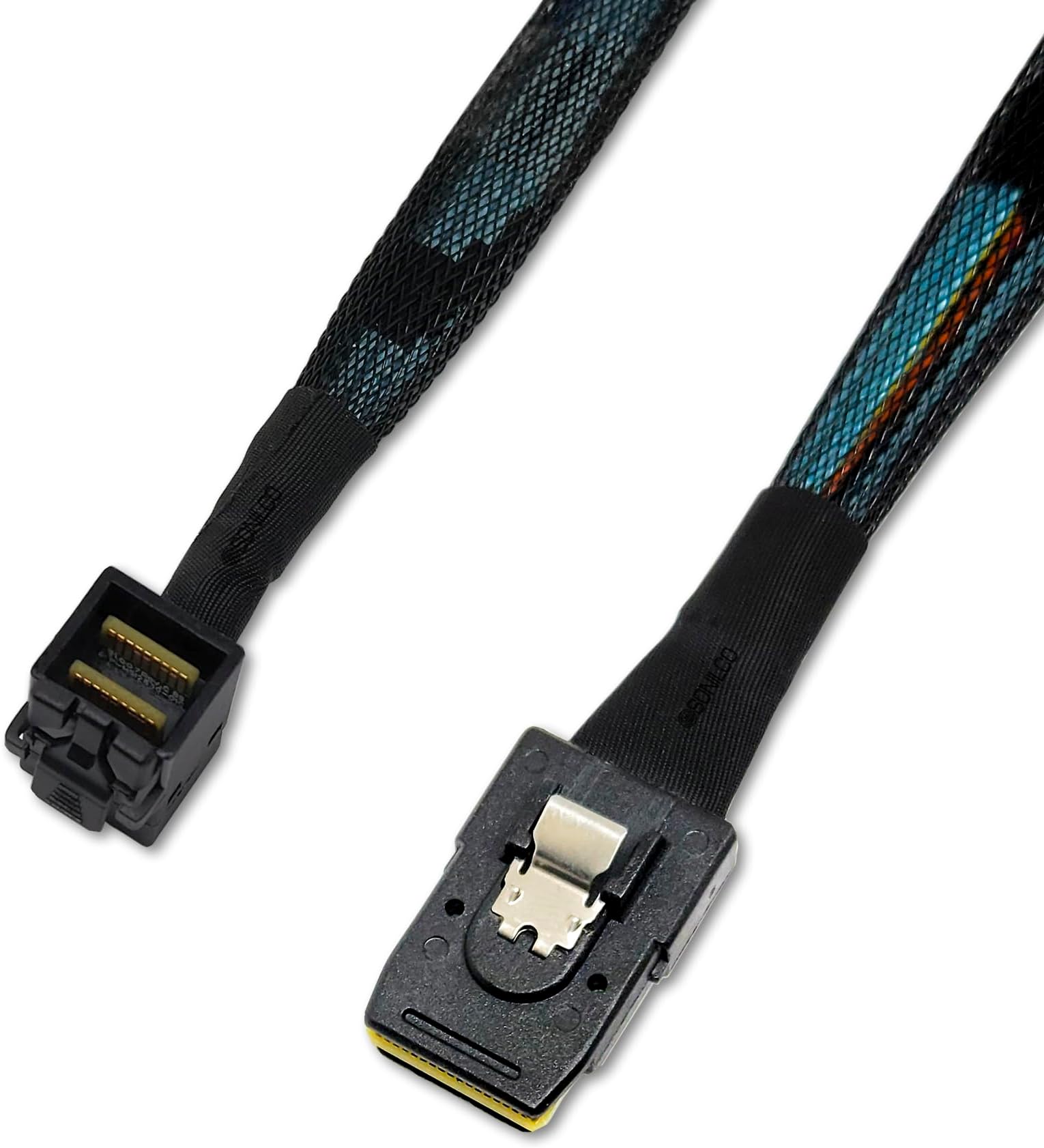 Sonilco High-Performance Mini SAS HD Cable 90 Degree SFF-8643 to SFF-8087 Data Transfer Right Angle Cord (1 Cable, 0.5 M / 1.6 Feet)