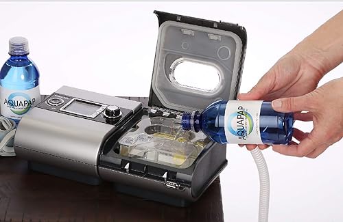 Miniatura 8 de AQUAPAP Paquete de 8 unidades de agua CPAP destilada al vapor de 12 onzas  1-2 liendres por botella  para uso con máquinas de resmed y Respironics