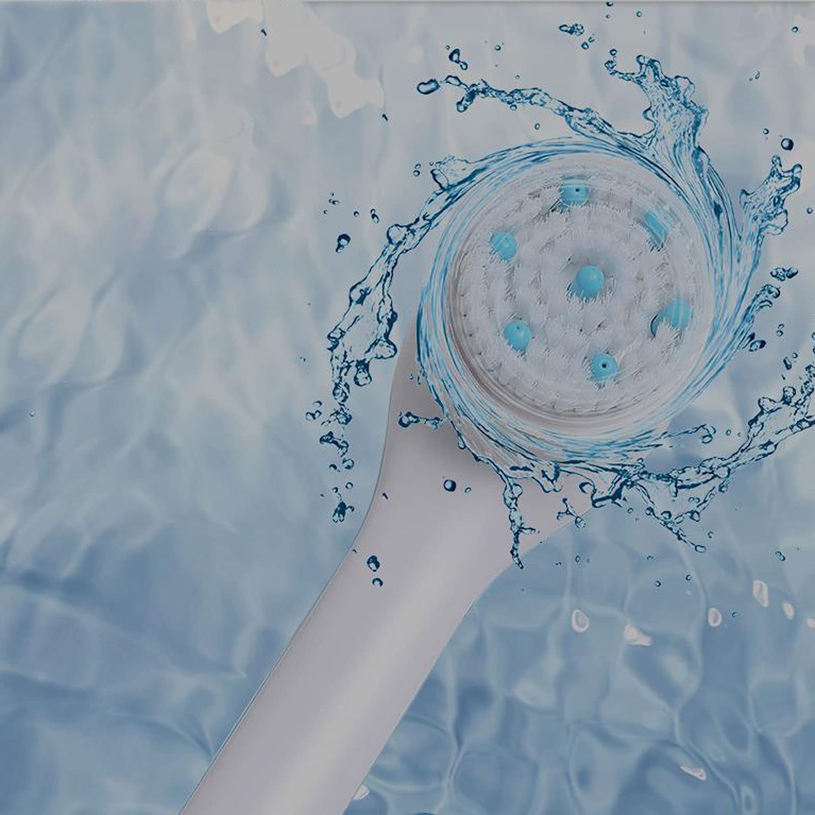 Cepillo de Ducha Masaje eléctrico Cepillo de Fregar Cepillo de baño Frotar la Espalda Bañarse y limpiarse la Espalda Cepillo de Limpieza Corporal de Mango Largo Cepillo Corporal de baño