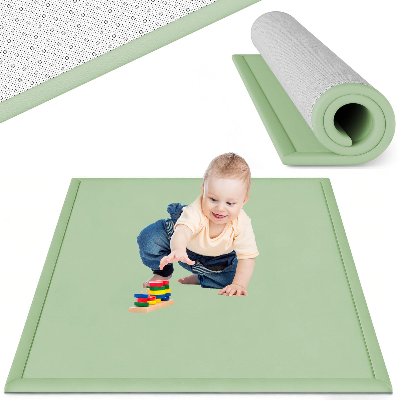 Tapis de jeu en velours corail pour créer un coin lecture enfant