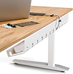 PAMO Cable Management Under Desk for Easy mounting Under-Table I Set of 3 - with 10X Cable Ties I Desk Organizer for Office/Home Office Table Thoughtful Cable Tray Holder
