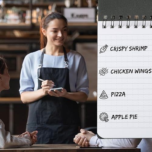 Miniatura 4 de 12 cuadernos impermeables de 3 x 5 pulgadas, resistentes a la intemperie, bloc de notas en espiral, bloc de notas táctico, para todo tipo de clima,