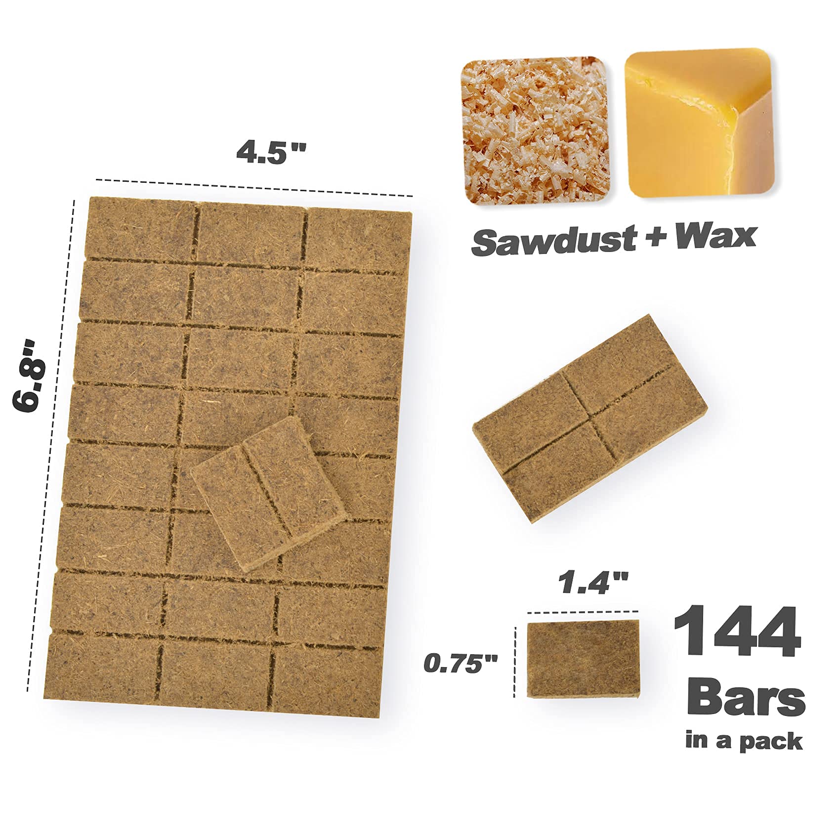 Stanbroil 144 szt. kwadratów, naturalny węgiel drzewny, super szybkie oświetlenie, idealne do grilli, wędzarni, pieców na drewno, ognisk i kominków zewnętrznych