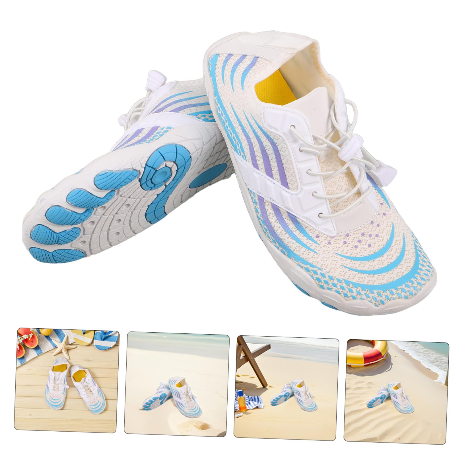 OUNONA Zapatos Descalzos para Senderismo Calcetines Acuáticos De Secado Rápido Zapatos para El Océano Impermeables para Mujer para Hombre Calzado